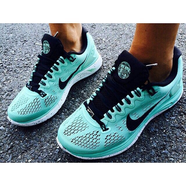 turquoise and black nike shoes
